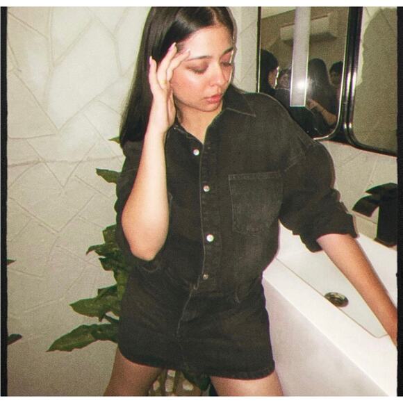 ZARA TRF DENIM SHIRTDRES - Picture 3 of 12